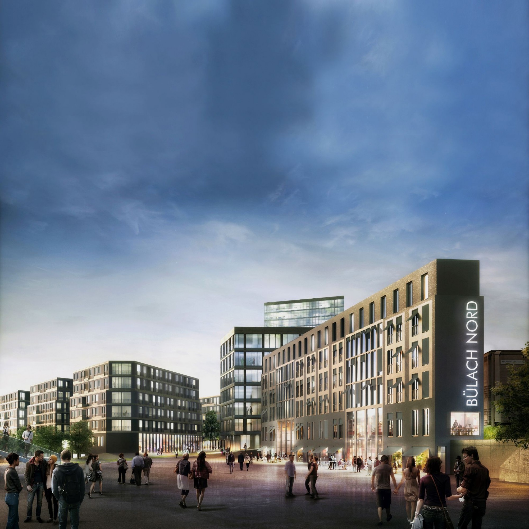 Auf dem 42 000 Quadratmeter grossen Glasi-Areal in Bülach sollen bis in vier Jahren 600 Wohnungen und 35 000 Quadratmeter Gewerbefläche entstehen.
