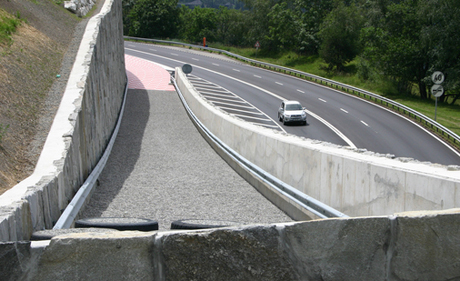 Im Gebiet Haselkehr wurde eine neue Bremsnotspur gebaut.