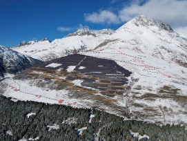 Visualisierung Photovoltaik-Grossanlage Scharinas Tujetsch