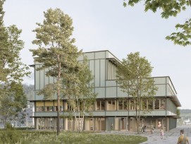 Neubau Schulhaus Laubegg (Visualisierung)