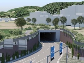 Verkehrsentlastung Raum Suhr Tunnelportal Wynematte