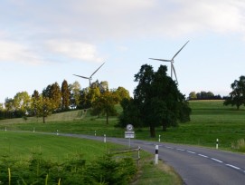 Visualisierung Windpark Lindenberg bei Beinwil AG