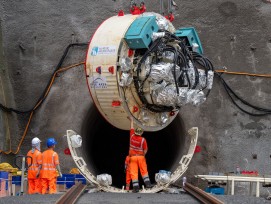 TBM Tunnelbohrmaschine Entwässerungsstollen Ingenbohl