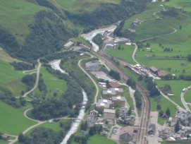 Realp - Sohleabsenkung bei MGB-Brücke