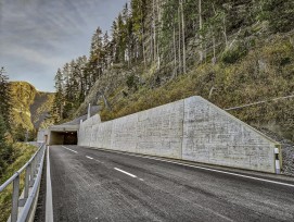 Tunnel Val Alpetta Strasse nach Samnaun