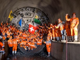 Durchstich Sihl Hochwasserstollen Thalwil