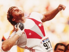 Werner Günthör an den Olympischen Spielen in Seoul.