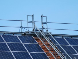 Solarpanels auf Hausdach