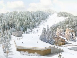 Zielstadion Ski-WM 2027 Crans Montana Wallis