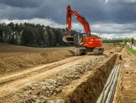 Erdverlegung Hochspannungsleitung