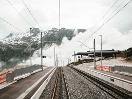 Bahnlinie in Luzern