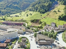 VIsualisierung Schutzdamm Schwanden Glarus Süd