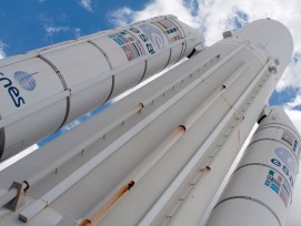 Ariane 5 ist eine Trägerrakete, die im Auftrag der European Space Agency entwickelt wurde. (Tieum512, wikimedia.org, CC)