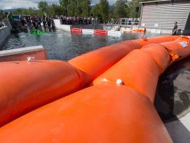 Nach Armeeangaben dürfte Ueberflutungsanlage weltweit die einzige ihrer Art sein. (Keystone) 