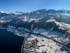 In Nidwalden soll preisgrünstiges Wohnen gefördert werden. Dies gilt auch für das idyllisch gelegene Beckenried am Vierwaldstättersee. (Nidwalden Tourismus, wikimedia.org, CC)