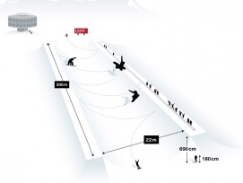 Die neue Halfpipe (OTS.Bild/Medienstelle LAAX/Weisse Arena Gruppe)