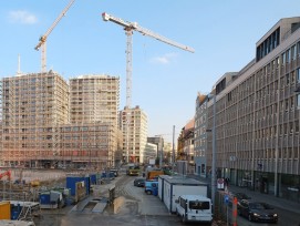 Baustelle Europaallee in Zürich (Urs Rüttimann)