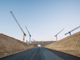 Baustelle Stades de Bienne, Einfahrt (zvg)