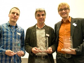 Die Preisträger (v.l.n.r.): Michael Staub, Roger Strässle und Stefan Kühnis. (Foto Ch. Hilbrand)