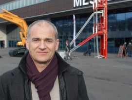 Messeleiter Andreas Hauenstein ist mit dem Verlauf der diesjährigen Baumaschinen-Messe Baumag in Luzern rundum zufrieden. (Bild: Stefan Breitenmoser)