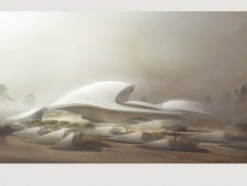 Zaha Hadid: Hauptsitz des Recycling- und Entsorgungsunternehmens Bee‘ah in Schardscha in den Vereinigten Arabischen Emiraten (zvg)