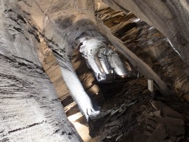 Die Stollen im Schieferbergwerk Landesplattenwerk wirken beinahe surreal. (Christoph Oeschger / Heimatschutz) 