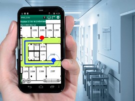 Was im Spital funkioniert, kann auch in Messehallen oder Einkaufszentren eingesetzt werden: die App zur Gebäudenavigation. (zvg)