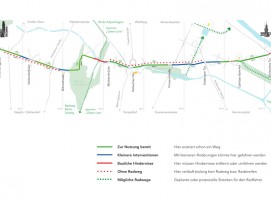 Der geplante Streckenverlauf des Berliner Radwegs (Illustrationen zvg)