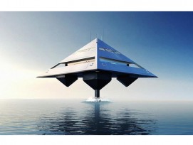 Die Tetrahedron Superyacht (Bilder: Schwinge/Eyelevel)