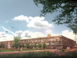 Geplantes Kinderkrebszentrum in Ruanda von David Adjaye (Visualisierung zvg)