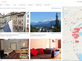 Angebot von Ferienwohnungen in der Stadt Luzern auf Airbnb