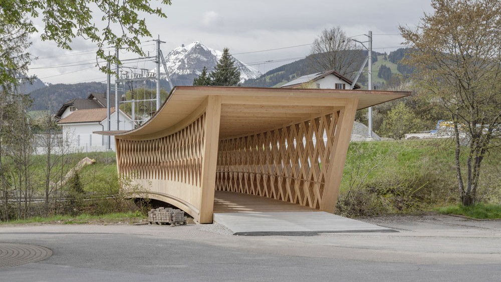 Prix Lignum 2024 Holzbauten Bronze Brücke Bulle FR