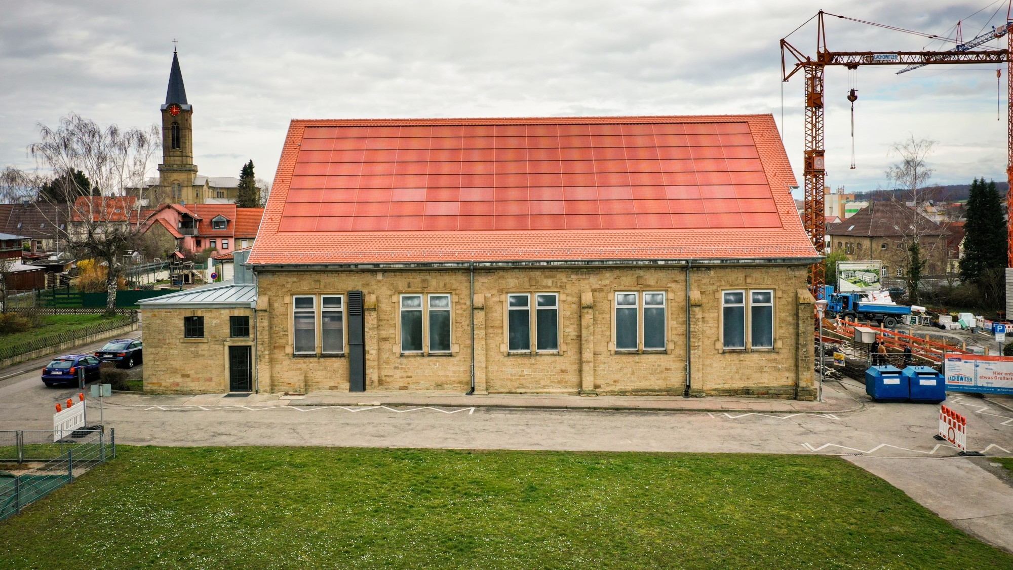 Farbige Solarpanels