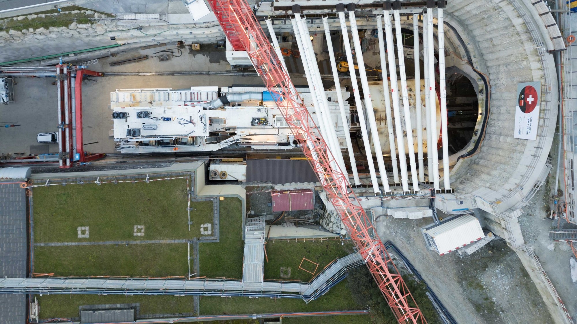 Voreinschnitt Göschenen Zweite Gotthard-Strassenröhre