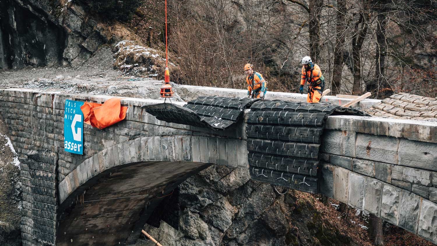 Sprengmatten alte Chlusbodenbrücke